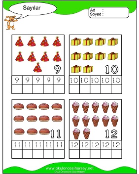 okul öncesi 1 sayısı çizgi çalışması